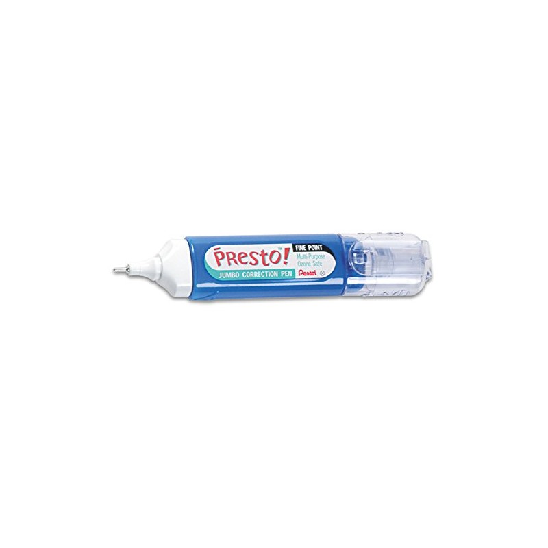 Pentel(R) Presto(TM) Jumbo Correction Pen, Fine Point, 12 ml