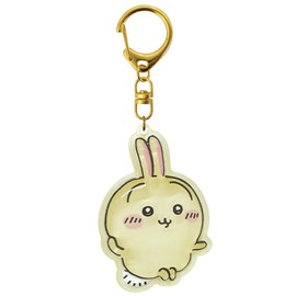 K Company CKW-PU-UG Plump Keychain Rabbit H2.1 x W 1.9 x D 0.4 inches (5.4 x 4.8 x 1 cm)