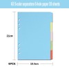 6 Pack Dividers 6 Holes A5 Index Paper Dividers 30