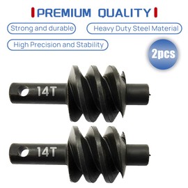 HOPLEX 14T Steel Axle Differentials Gear for Axial SCX24 AXI90081 AXI00001 AXI00002 AXI00005 AXI00006 1/24 RC Crawler Truck Car Upgrades(2PCS)