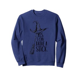 Witch Hat and Broomstick Sweatshirt