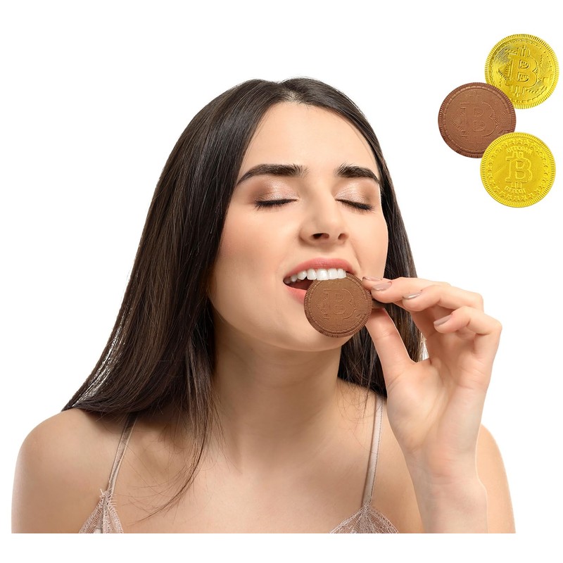 Fruidles Original Crypto Chocolate Coins, Made with Premium Belgian Chocolate,