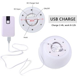 Dilwe Luz de la Bola del LED, Fiestas de Bday de la lámpara del Control Remoto Impermeable Recargable del LED, Dormitorio casero del día de Fiesta Decorativo