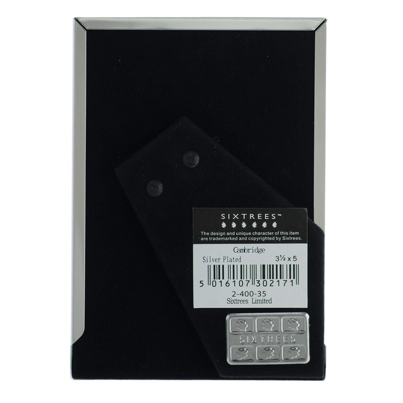 Sixtrees Cambridge 2-400-35. Silver Plated Photo Frame for a 5"