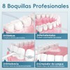 Irrigador Bucal Portátil 8 Boquillas IPX7