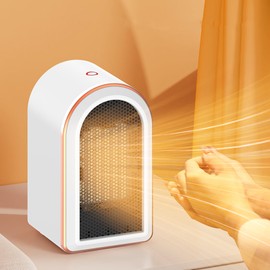 Portable Heating Fan,1200W Desk Heater Indoor Electric Space Heaters Fast Heating Small Space Heater for Room Office Desktop Home Use (White)