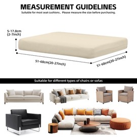 GALYEJIA 12Pcs Outdoor Cushion Covers Patio Cushion Covers Cushion Covers for Outdoor Furniture Stretch Patio Cushion Covers Replacement Couch Slipcovers Waterproof (Cover Only)