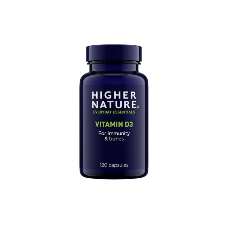 Higher Nature Vitamin D3 - Supports Immunity - 120 Capsules