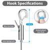 8PCS Adjustable Picture Hanging Wire Kit,Frame,Mirror Hanging Kit,6.6FT Heavy Duty