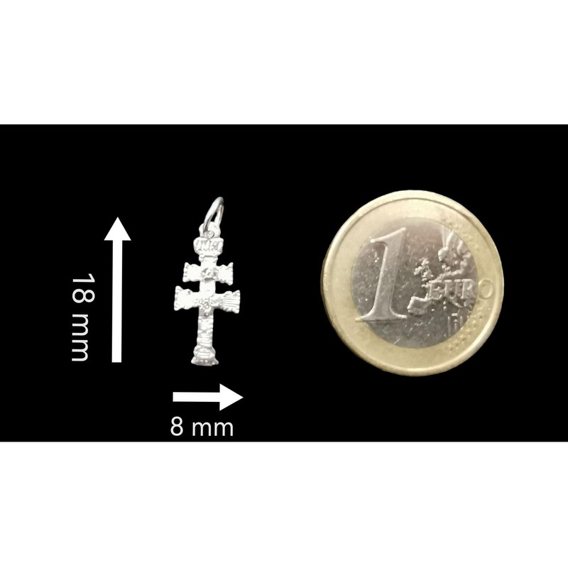 Sebaoth Caravaca Cross Sterling Silver 925 M Made and Blessed