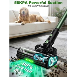 OUYFHK Cordless Vacuum Cleaner, 500W 55KPa 10-in-1 Self-Standing Stick Vacuum with Smart LED Display, Vacuum Cleaners for Home, Pet Hair, Carpet, Hard Floors and Car