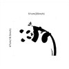 JURUOXIN Panda With Bamboo Wall Animal Decal Art Vinyl Sticker
