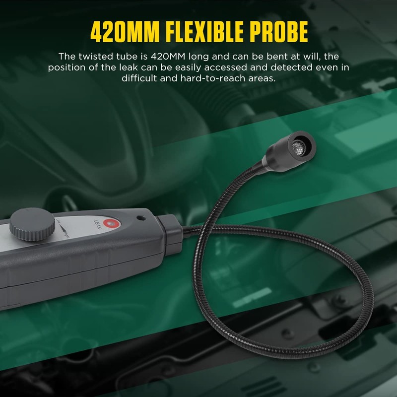 Ultrasonic Leak Detector 40KHz±2KHz Air Leak Detector Sensitivity Adjustable Automotive