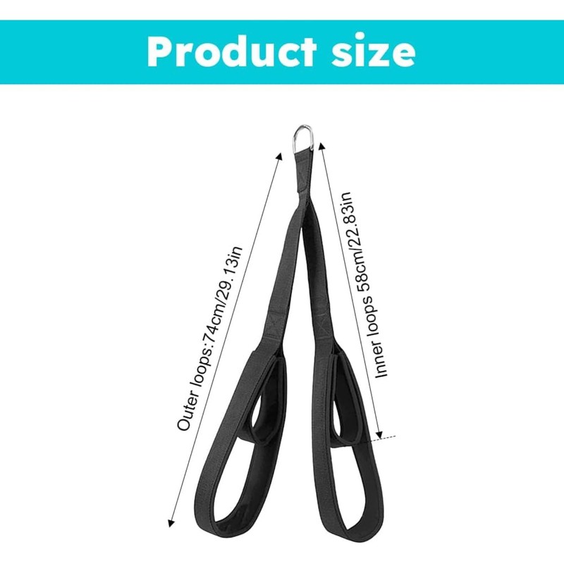RODISHOMM Tricep Rope Cable Attachment – 29" & 28" Adjustable