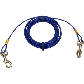 Coastal - Titan - Medium Cable Dog Tie Out, Medium, 15'