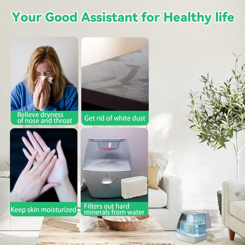 kakofaci 6 Pack WF813 Humidifier Filters Replacement Compatible with Equate