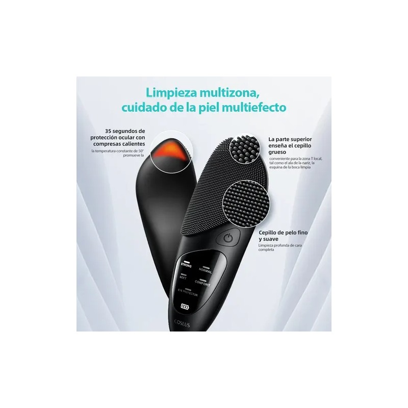 Coslus Cepillo Limpiador Facial Portátil De Silicona Imperme