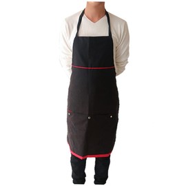 Baluue Barber Shop Working Apron Hairdresser Smock Vest Ladies Overalls Aprons for Women Hair Stylist Smocks Woodworking Apron Work Dress for Women Hairdressing Cloth Shop Apron Black