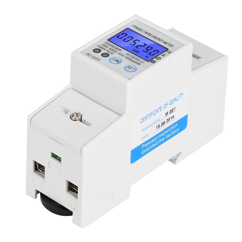 DDS529MR Single Phase Electric Energy Meter LCD Digital Display 230V