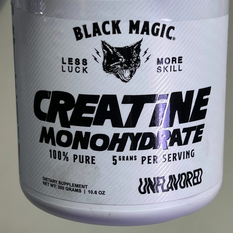 BLACK MAGIC Creatine Monohydrate 100% Pure 5G Per Serving BB