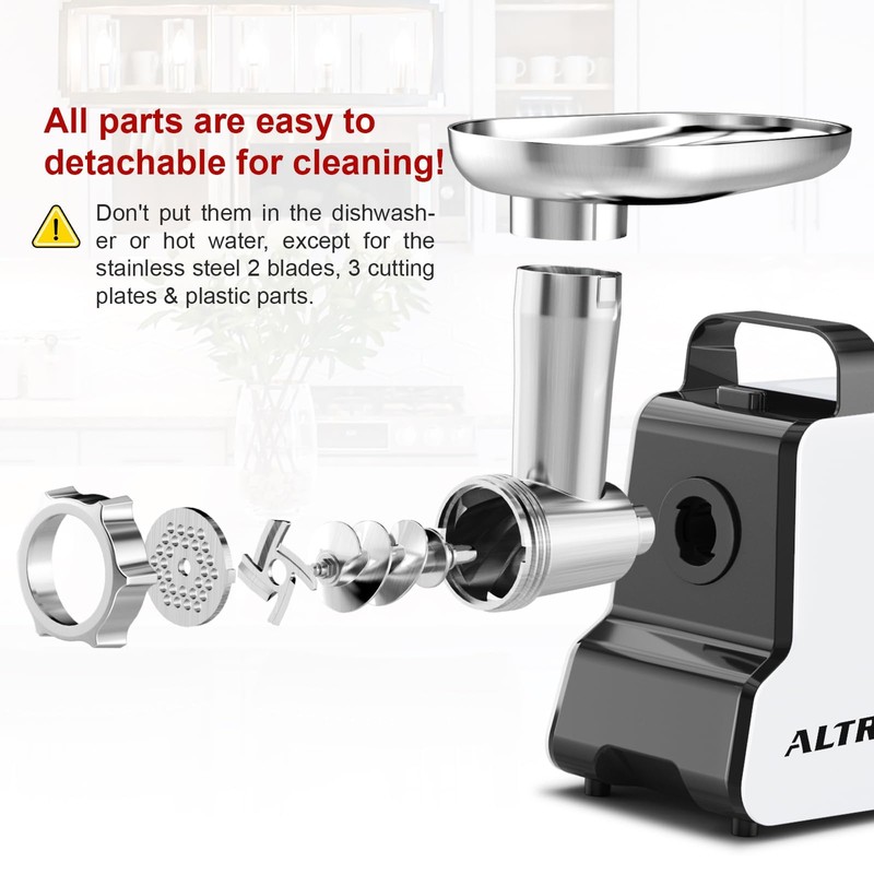 Electric Meat Grinder, 2300W Max, Heavy Duty Sausage Stuffer with