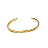 Elegant Bangle Silver or Rose Gold with Mantra and Saying