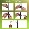 DYSHIPEN Metal Clamp-On Deck Hook for Bird Feeder,Accessory Hook for