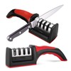 Knife Sharpeners for Kitchen Knives– Stainless Steel 4 in1 Kitchen
