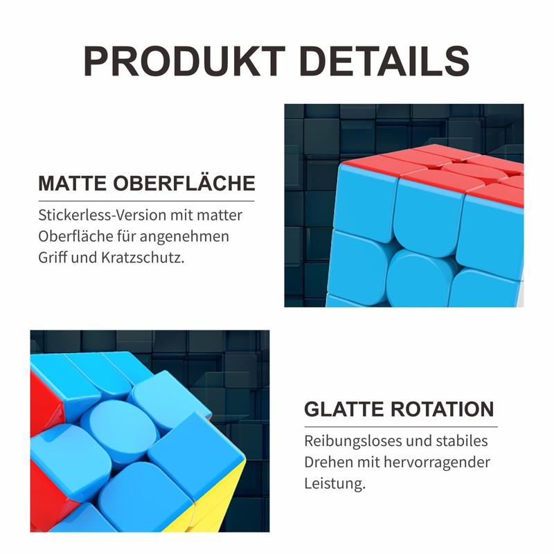 Moyu Meilong 3 x 3 Cube Speed Cube, Stickerless Magic