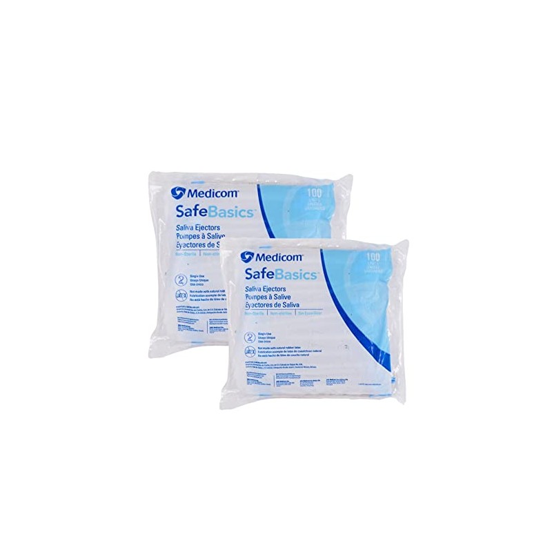 Eyectores desechables dentales 200 de plastico