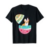Funny Corgi Mom Easter Egg Bunny Costume Easter Day T-Shirt