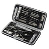 DoerSpace Manicure Pedicure Set, 19 Pieces, Black Nail Clippers, Nail