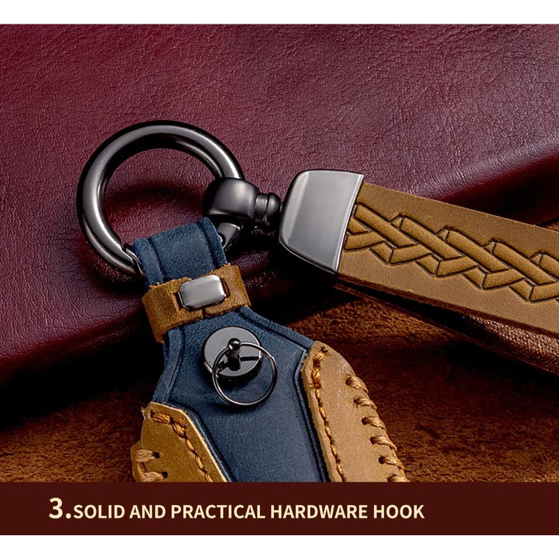 ontto Leather Car Key fob Cover fit for Toyota Auris