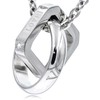 Napist NPN013 Men's Necklace, Hypoallergenic, Surgical Stainless Steel, Flat Cable