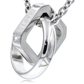 Napist NPN013 Men's Necklace, Hypoallergenic, Surgical Stainless Steel, Flat Cable Chain, Pendant, Gift Box Included