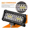 Par Faros 7''auxiliares 120w Triple-fila 6000k