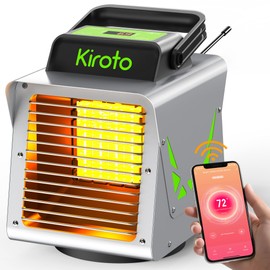 Greenhouse Heater 1500W with APP Remote Control, Greenhouse Heater With Thermostat, Portable Outdoor Heater for Plants Vegetables Flowers,Smart Electric Safe Heater for Green house,Grow Tents,Garage