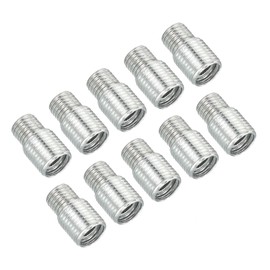 PATIKIL M10 to M8 Reducing Screw, 10 Pack 15mm Long External Thread Adapter Reducer Convert Joint Hardware Double Male Thread Bolts