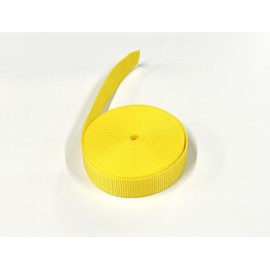 25mm Polypropylene Webbing Lightweight Strap For Backpacks Belts Handles Bags Straps Dog Leads (5 Metres, Yellow)