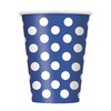 Polka Dot Party Paper Cups - 12 Oz, Sunflower Yellow,
