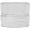 2 Pack - Round Hockey Puck Holder | Clear Stackable