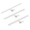 sourcing map Round Solid Aluminum Rod 8,10,12mm Diameter 300mm Length