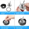 Bokwin 5Pcs Blender Gasket Grey Rubber Gasket Seal Replacement Compatible