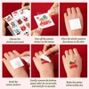 JUNEBRUSHS Christmas Glow in Dark Temporary Tattoos for Kids, 180