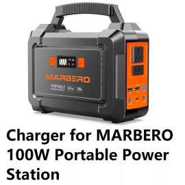 coming data 🔥ac adpater battery Charger For Marbero 100w M168 Portable Power Station Bank