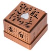 Incense Burner Zinc Alloy Metal Heart Sutra Disk Household Crafts