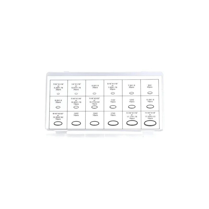 270pcs O Ring Anillos De Hule Alta Duración Universal Coche