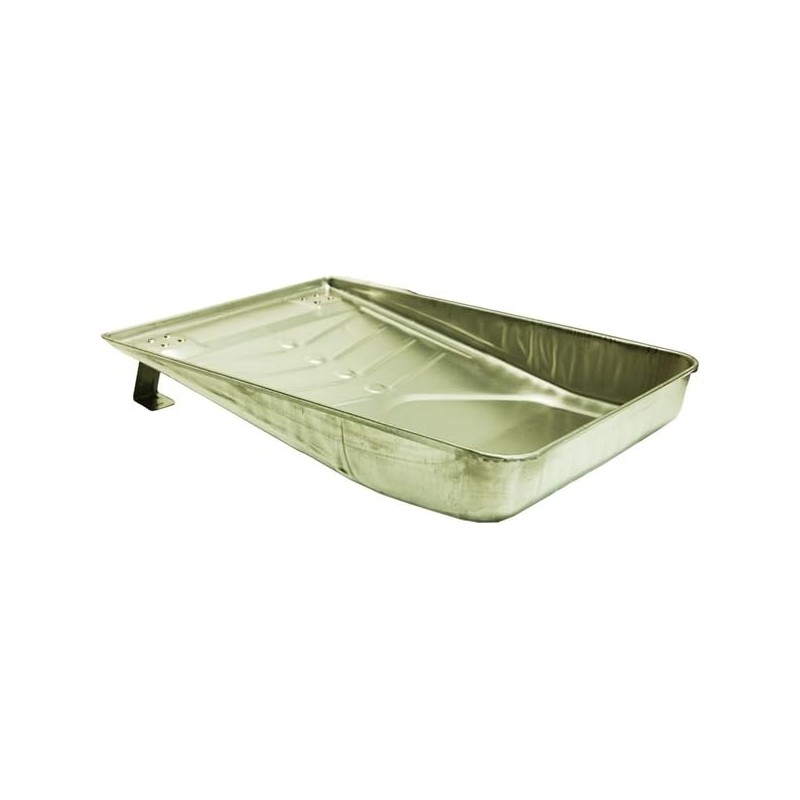 9" Shallow Well Metal Paint Tray with Toggled Legs (6)