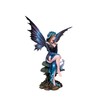 Mystical Fairy with Dragon Statue - Gothic Fantasy Figurine, Hand-Painted