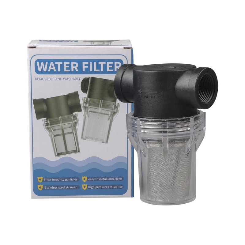 TOMEEX 1" Female NPT in-Line Strainer with 40 mesh Stainless